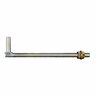 Through Post Gudgeon M20x350 LP Silver
