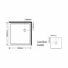 Luxury 2000 Frameless Shower - Right Hand Tray