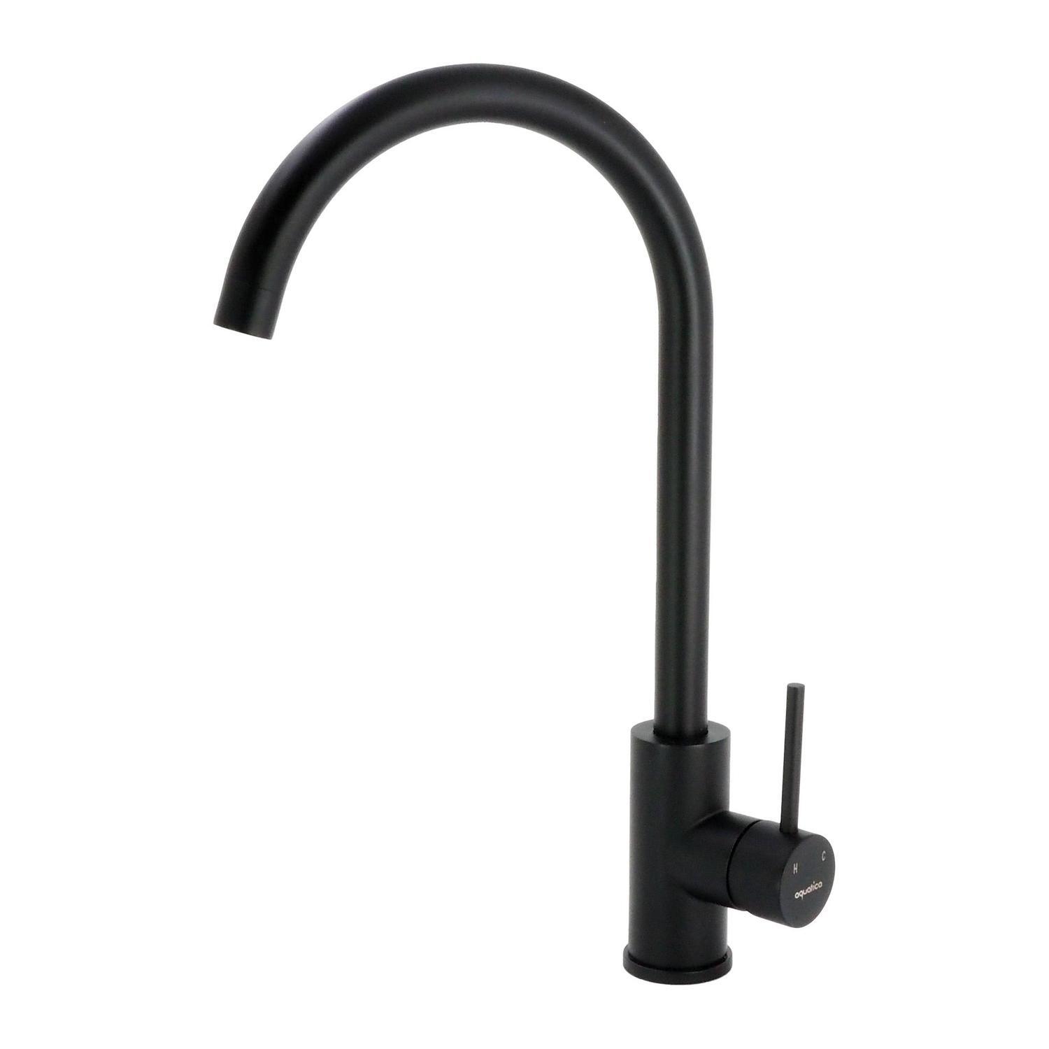 Single Lever Sink Mixer Black