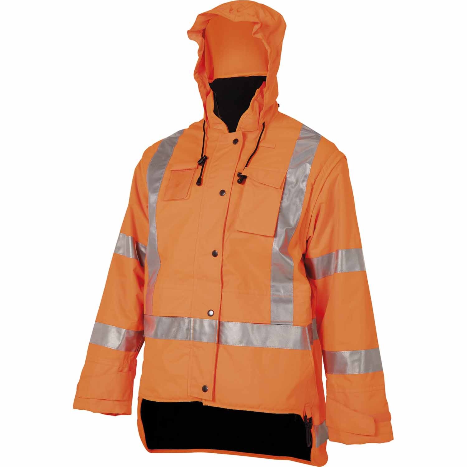 Hi-Vis Lined Waterproof Jacket