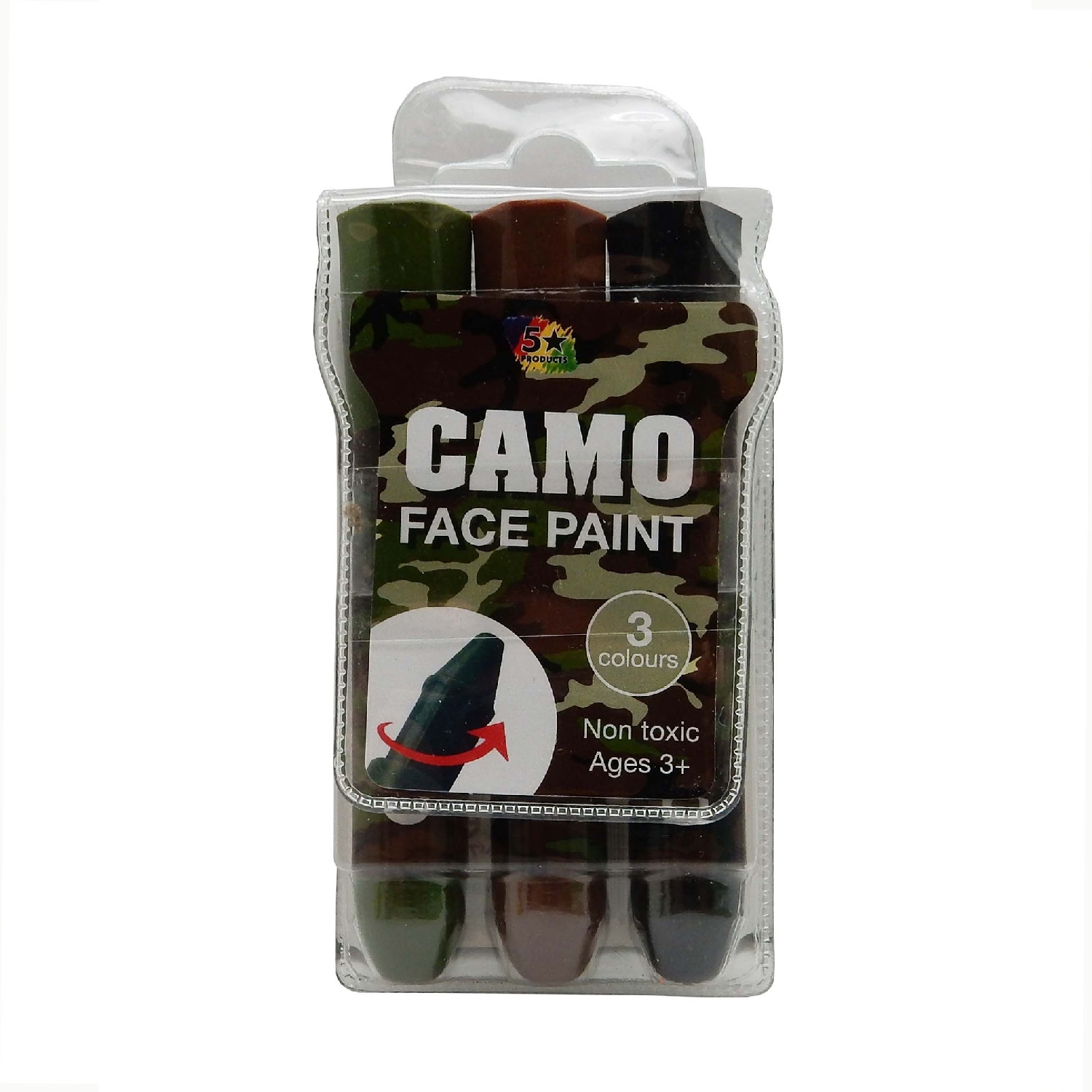 Camo Face Paint set of 3