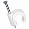 Cable Clips Hook 8-10mm Pack of 20 White