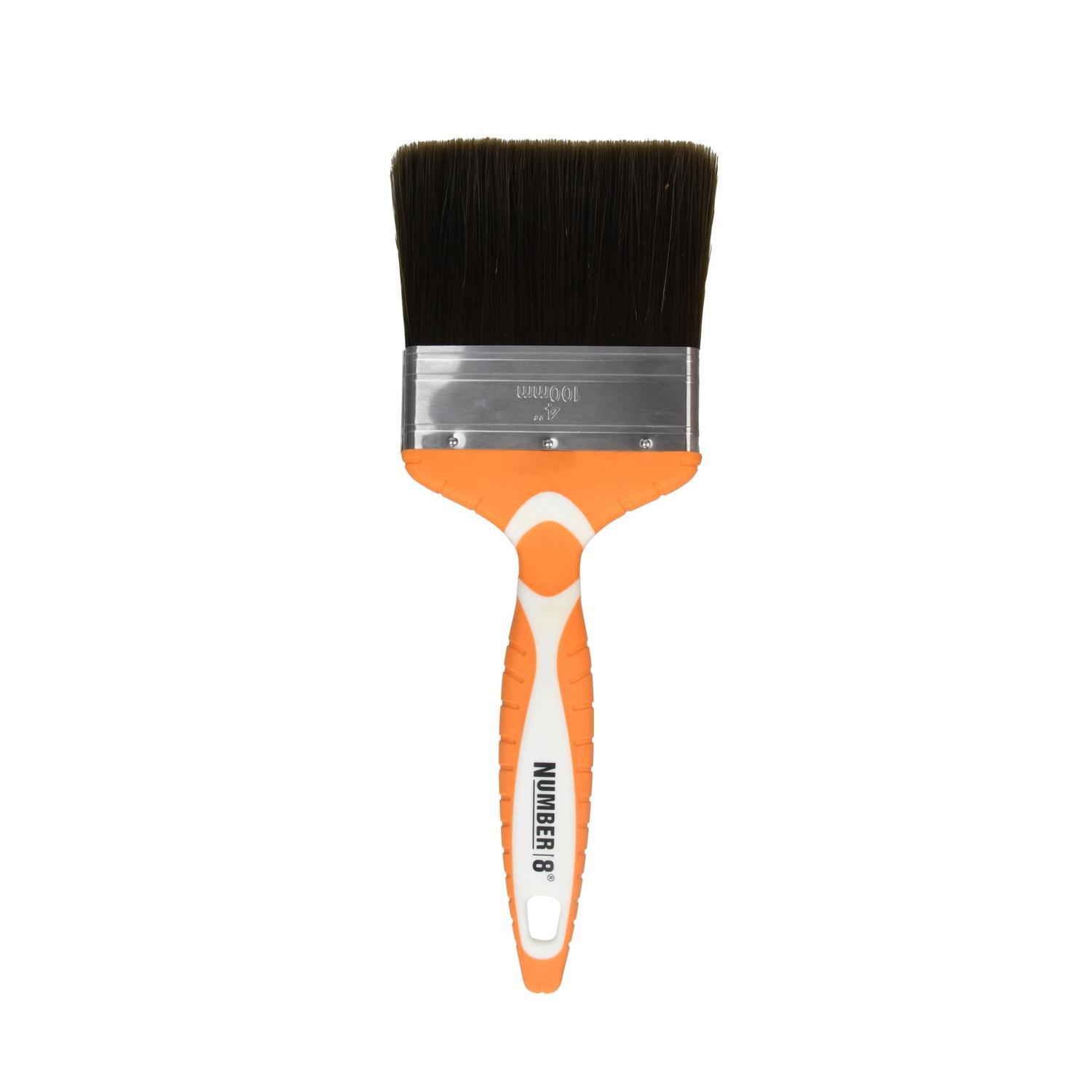 Flat Brush 100mm Orange