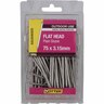 Flat Head Nails 75 x 3.15mm 500g Galvanised
