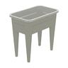 Raised Garden Bed Riverstone Grey 700mm L x 430mm W x 660mm H