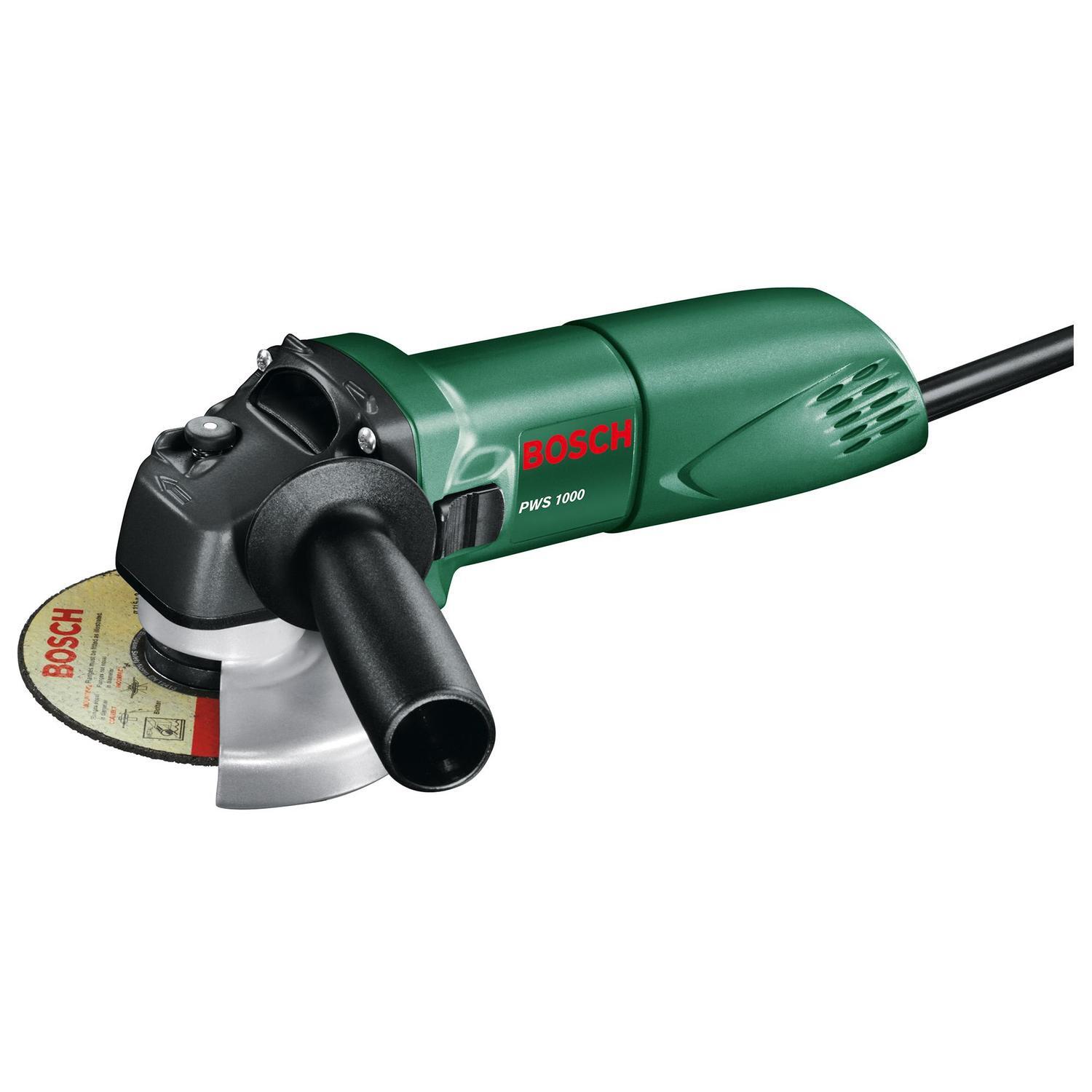 670 Watt Corded Electric Angle Grinder 100 mm Including 3 x Grinding Discs (PWS 1000)