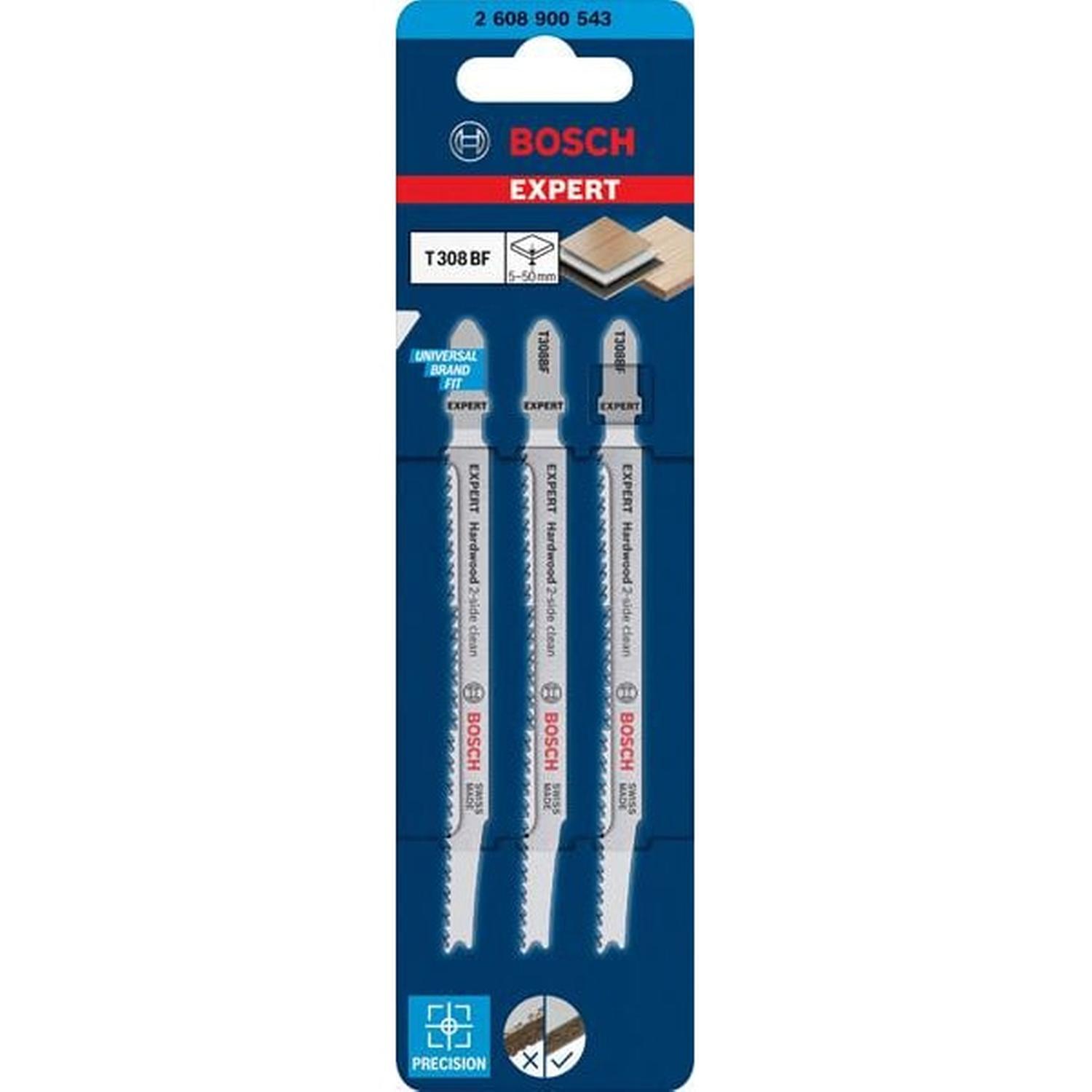Hard Wood Fast T308BF Jigsaw Blade 3PK 117mm