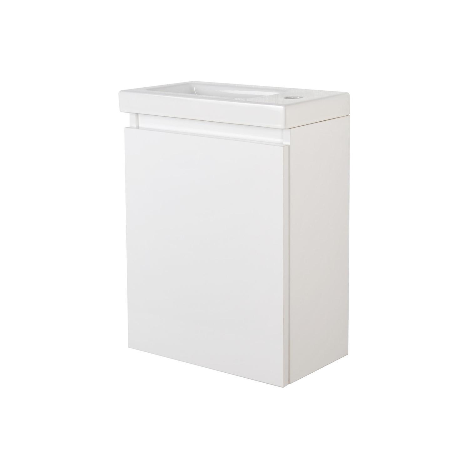 Metro Wall Hung Vanity 400mm White