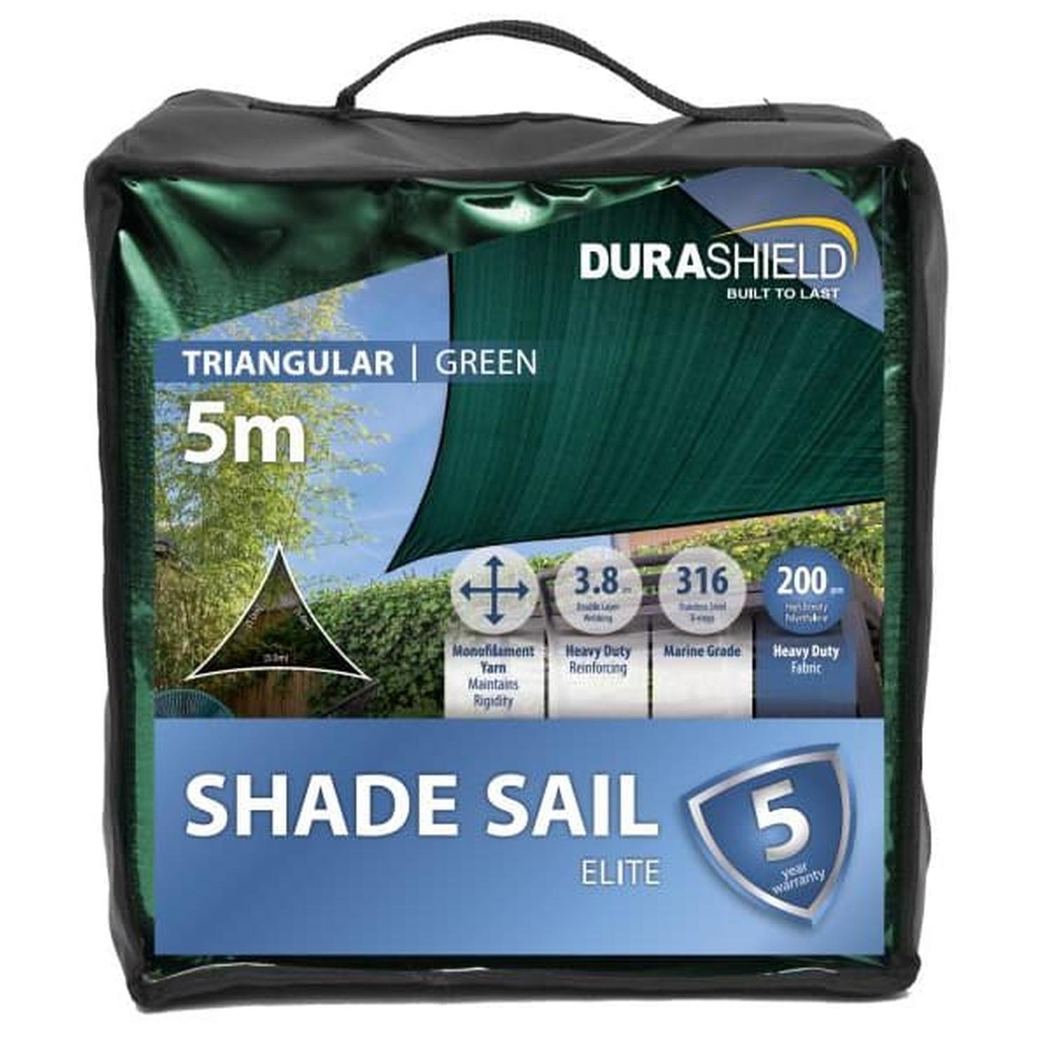 Shade Sail Elite Triangle 5M Green