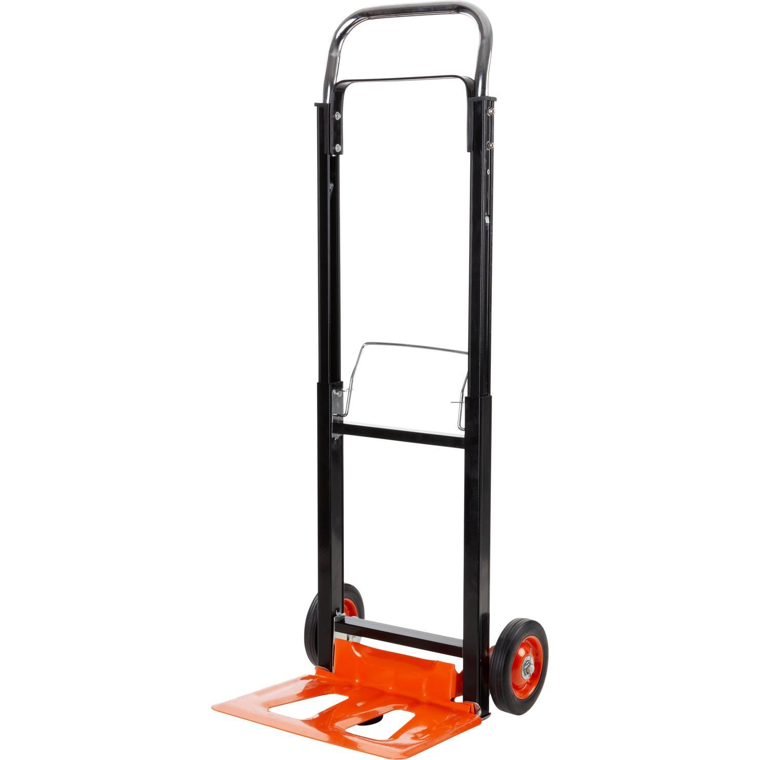 Folding Hand Truck 90kg Black/Orange