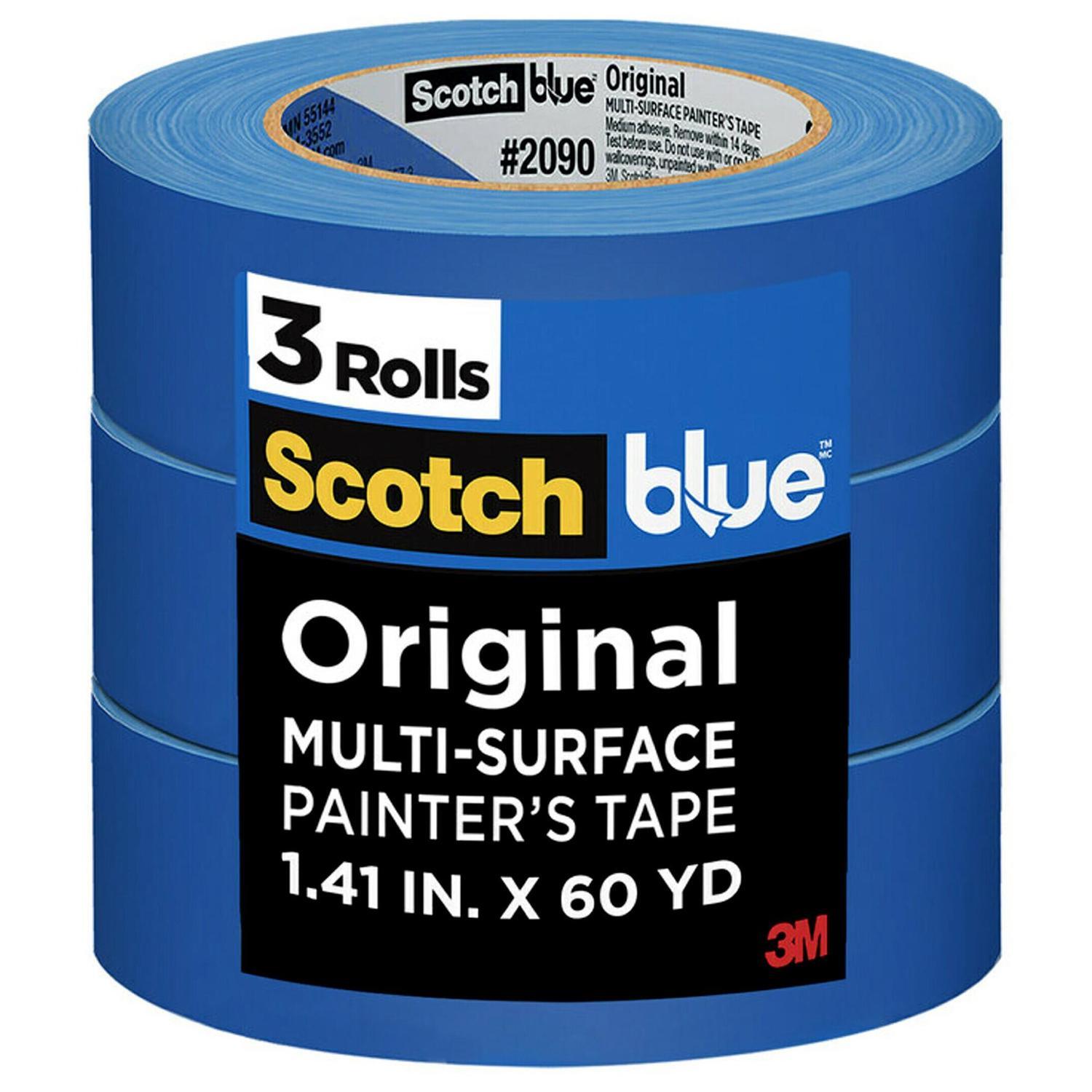 Painter's Tap 36mm x 55m Blue 3 Pack