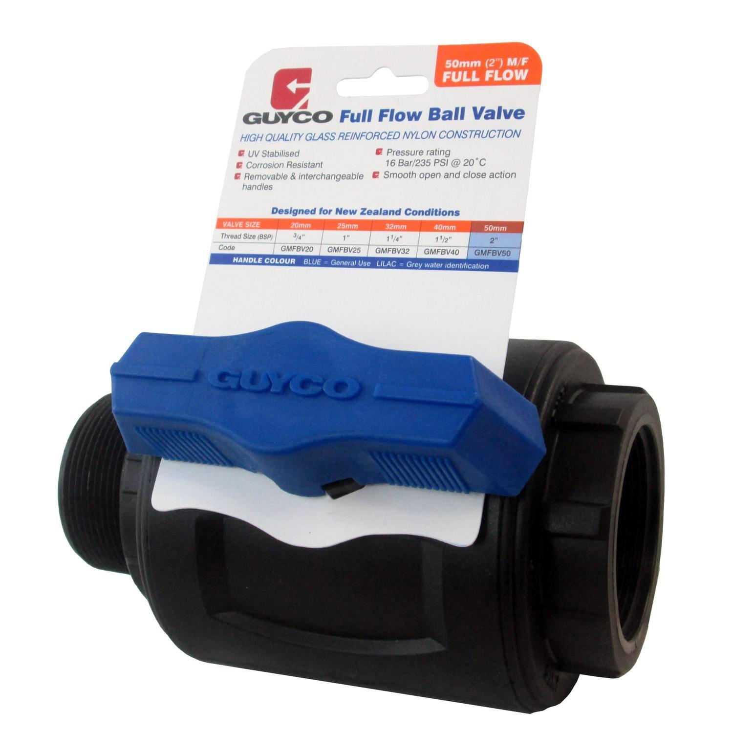 Guyco Ball Valve Male/Female