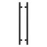 Aluminium Batten Fence Gate Converter 2 piece  H: 1200mm, W: 80mm, D: 80mm Black