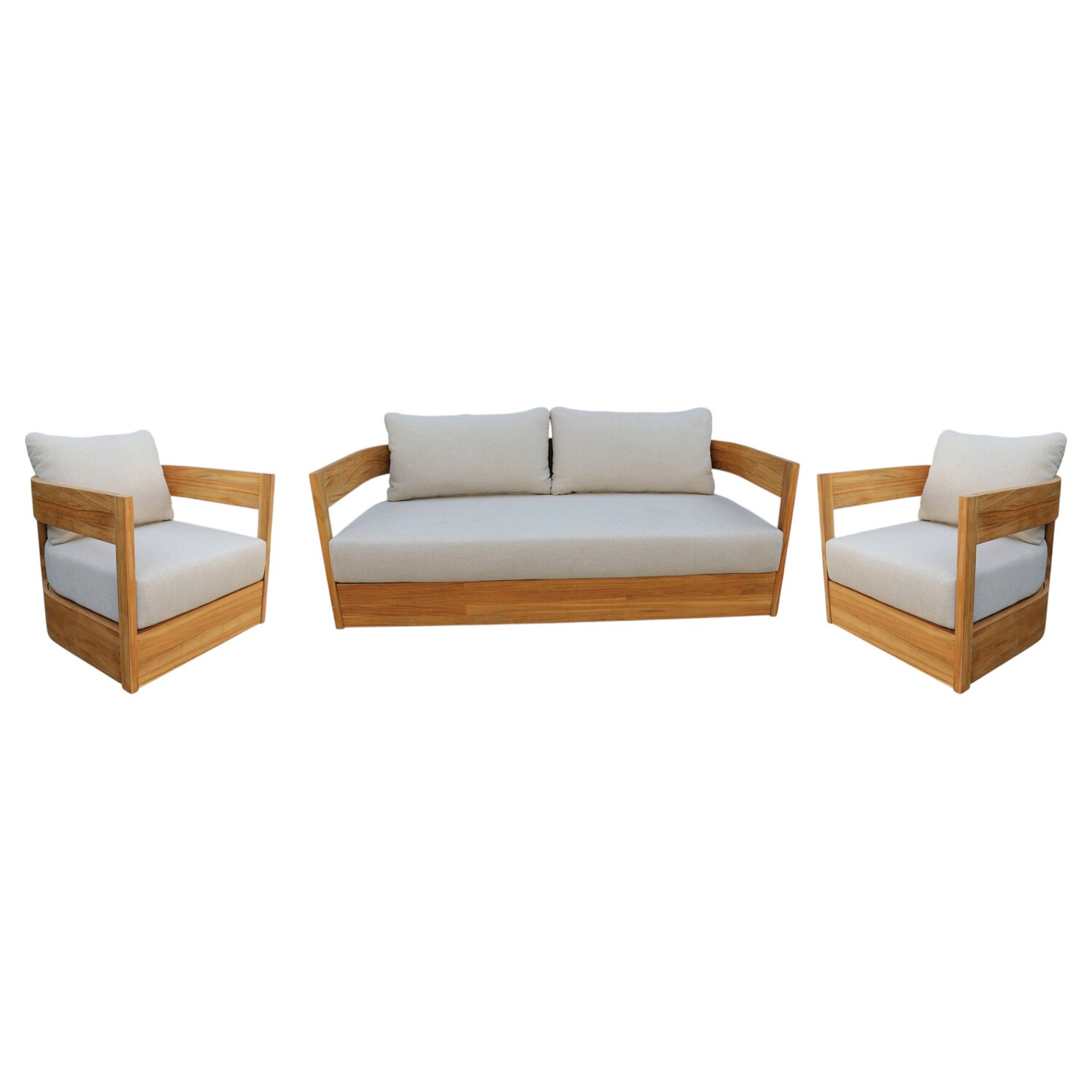 Outdoor 3 Piece Lounge Setting