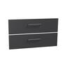 Wall Hung Vanity Cabinet Drawer Front Set 900mm Matte Black