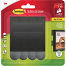 Assorted Picture Hanging Strips Black Pack of 16
