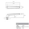 Entrance lock hinged 2-Point Black