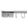 Waste Bin Door Mounted 2 x 15 litre White