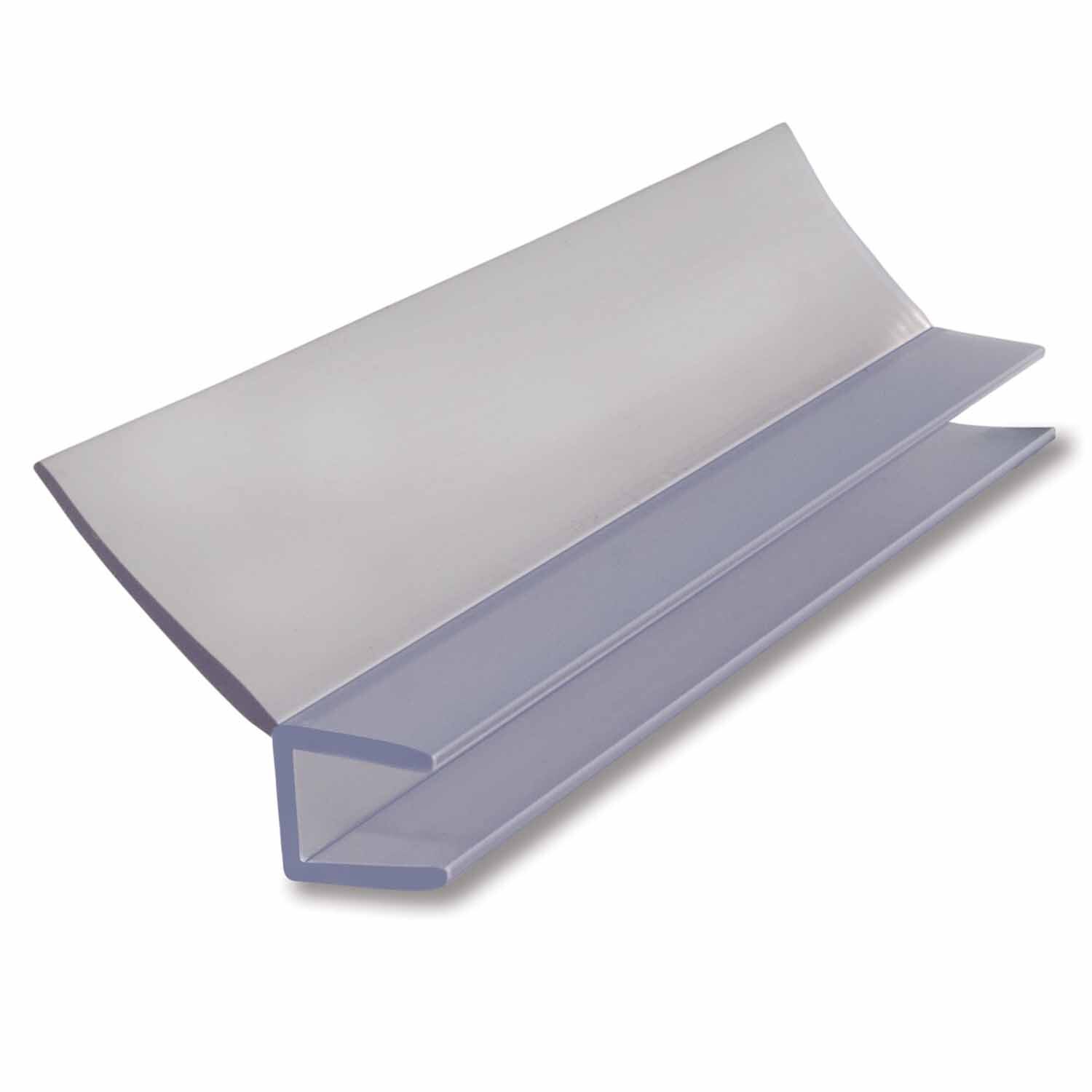 Frameless Door Seal Fit 6mm Glass 1.2m Clear