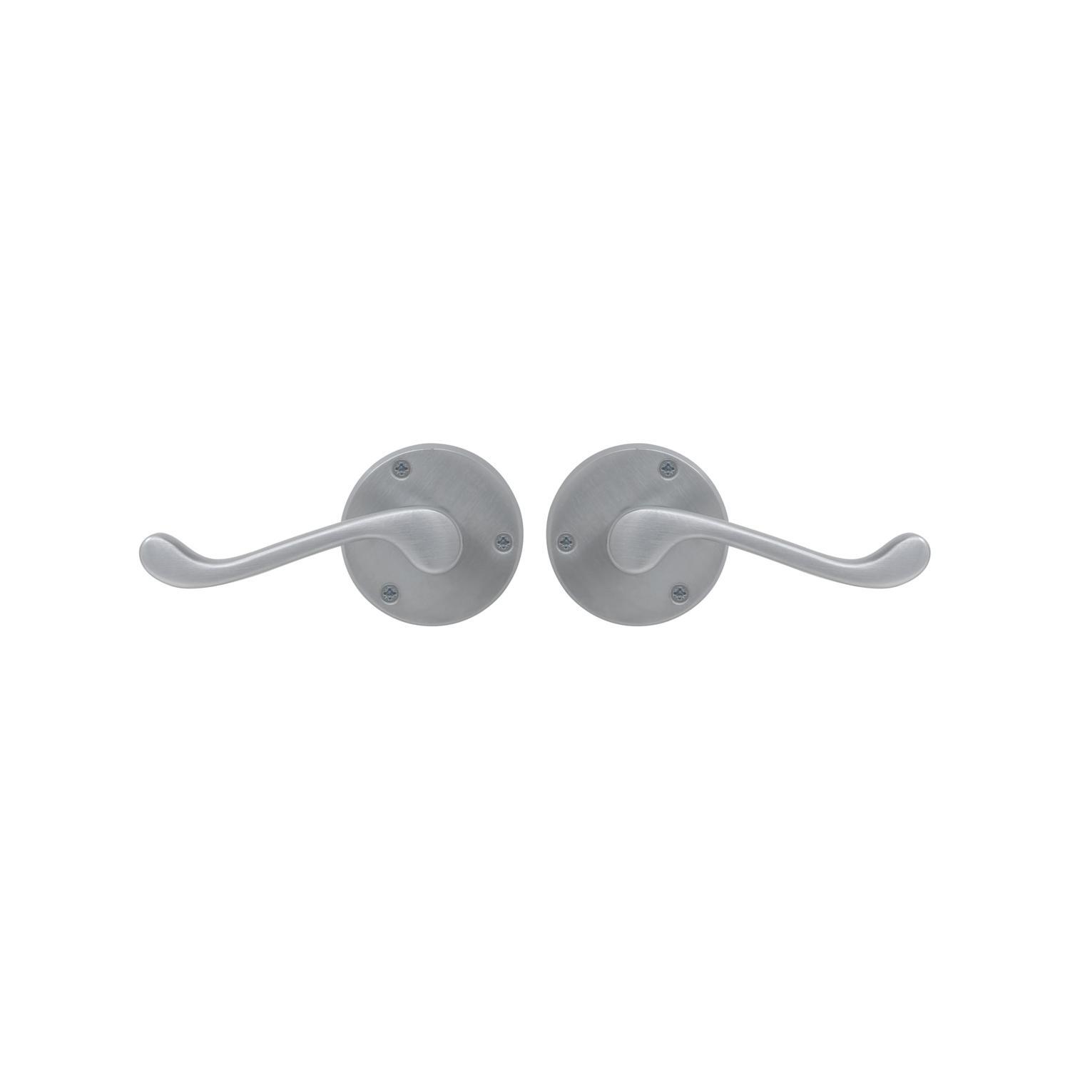 York Lever Set Satin Chrome