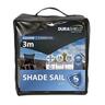 Elite Shade Sail Elite Square 3M Charcoal