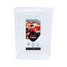 Cereal Container Clear with White Clips 4.2L