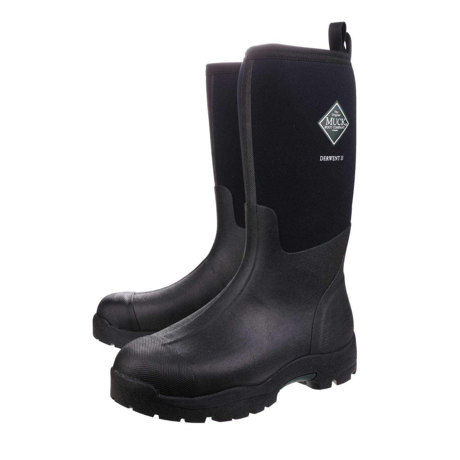 Derwent II Tall Gumboot Unisex 12 Black