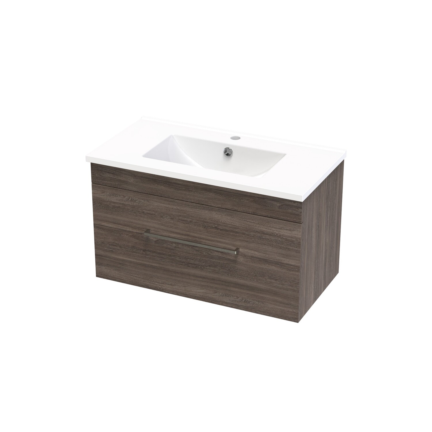 Cashmere Slim Single Drawer Wall Hung Vanity