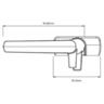 Window Fastener Left Hand Black