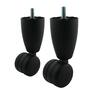 Bed Leg Castor 50mm  Black