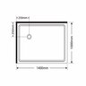 Luxury 2000 Frameless Shower - Left-Hand Tray