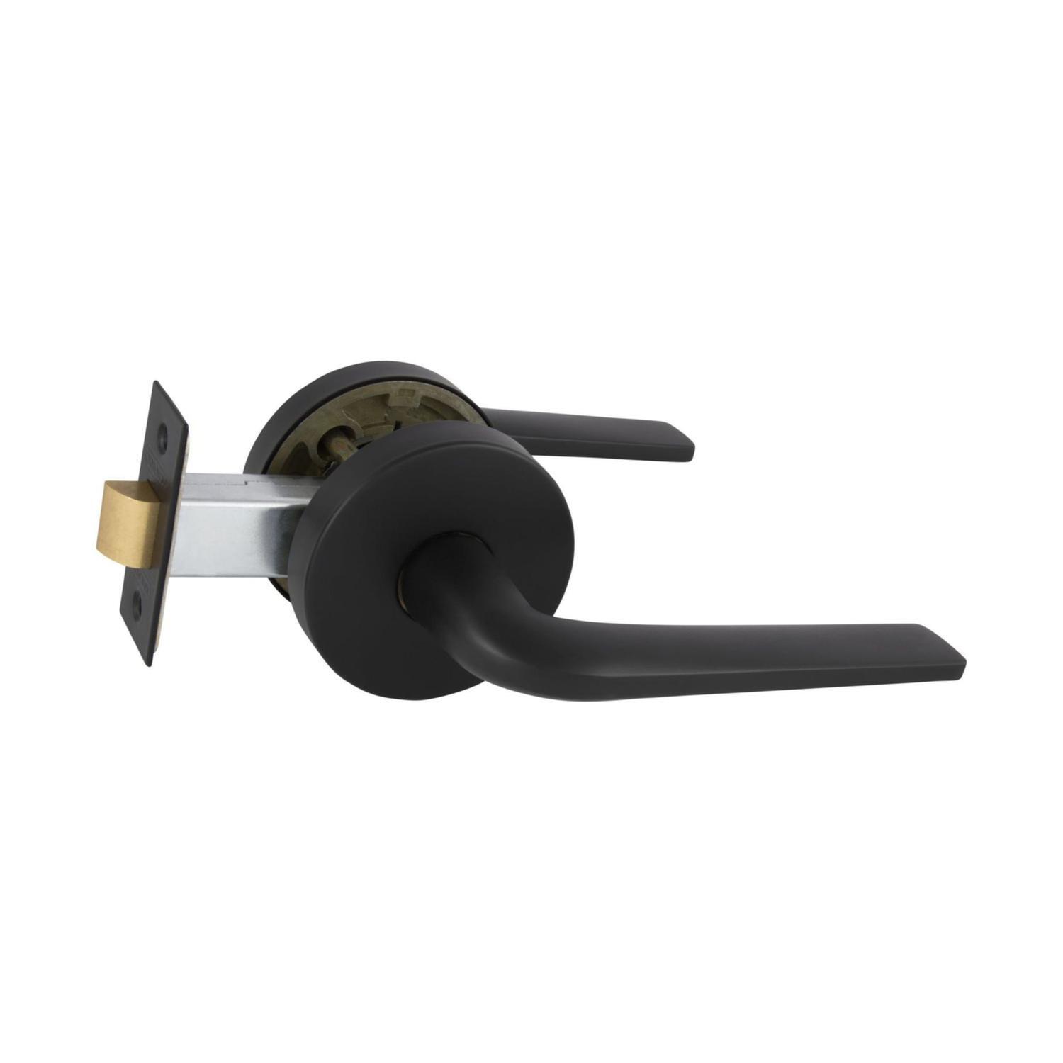 Medio Plus Series Sierra Passage Lever Set with QuickFix Matte Black