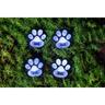 Solar Paw Print Ground Light 8.8 x 4.5cm  White