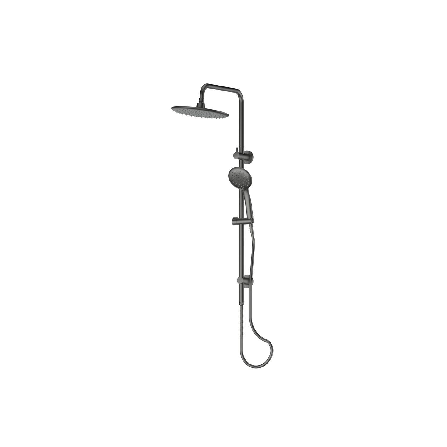 Twin Shower Rail  Gunmetal