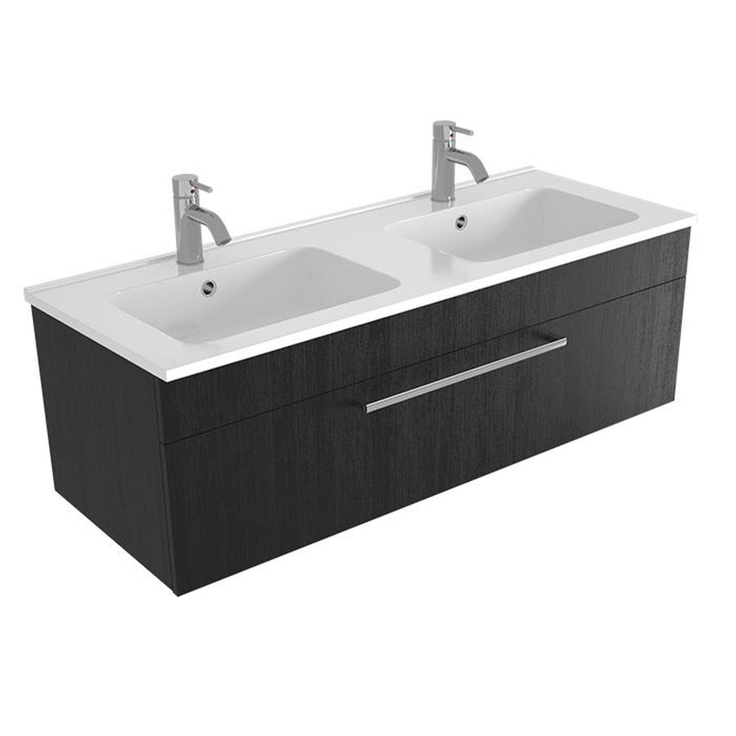 Wall Vanity 1200mm Black