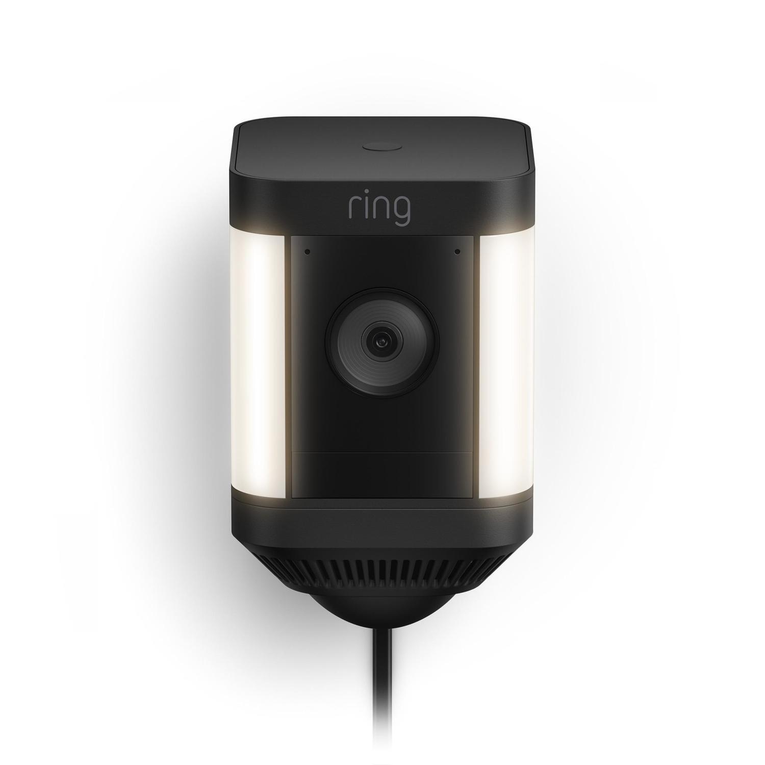Spotlight Camera Plus Plug In Black