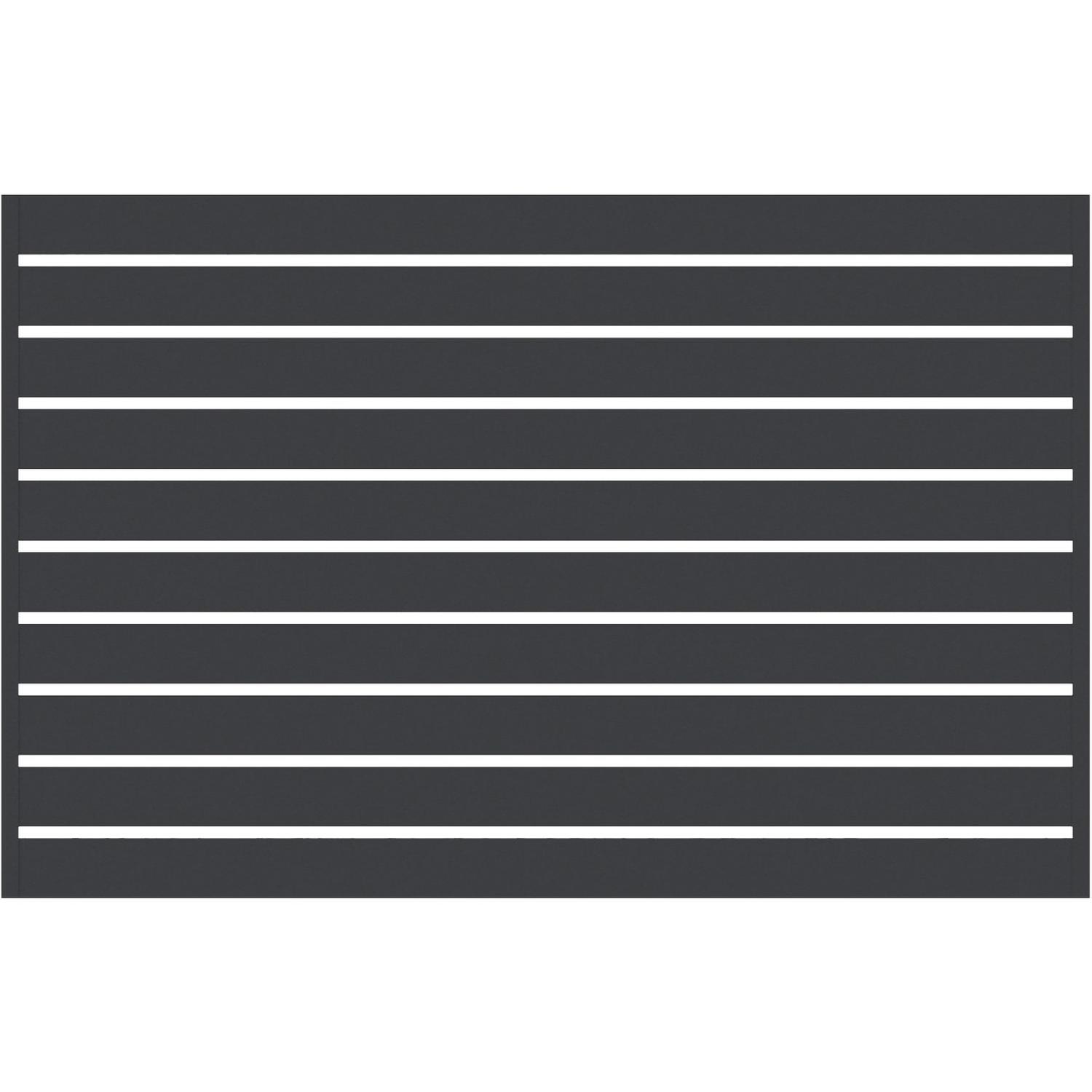 VistaWall Horizontal Slat H: 1200mm x W: 1800mm Thunder