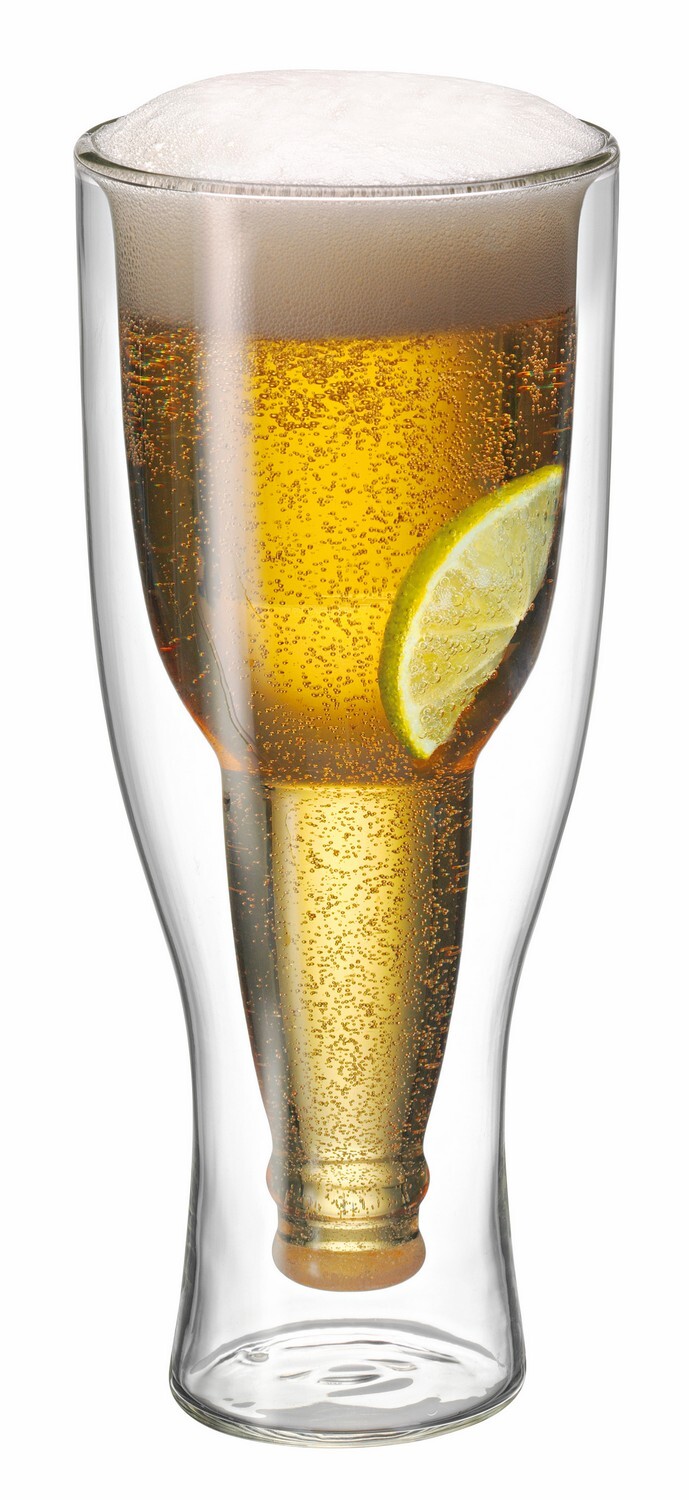 Top Up Twin Wall Beer Glass