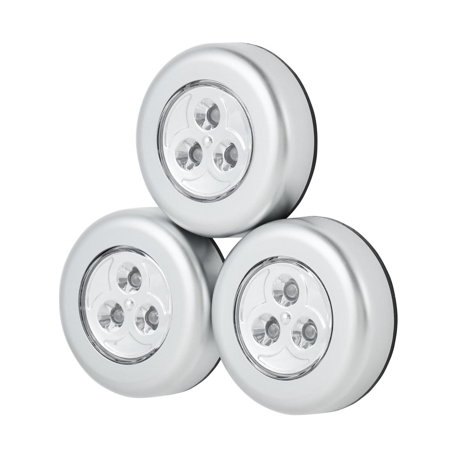 LED Push Light 3 Pack
