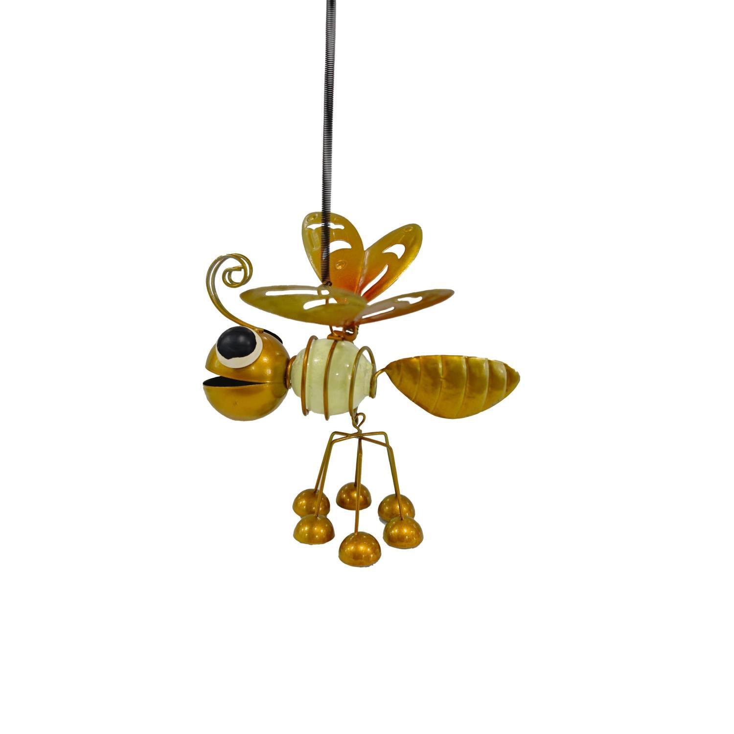 Hanging Glow in the Dark Bug Garden Décor Yellow