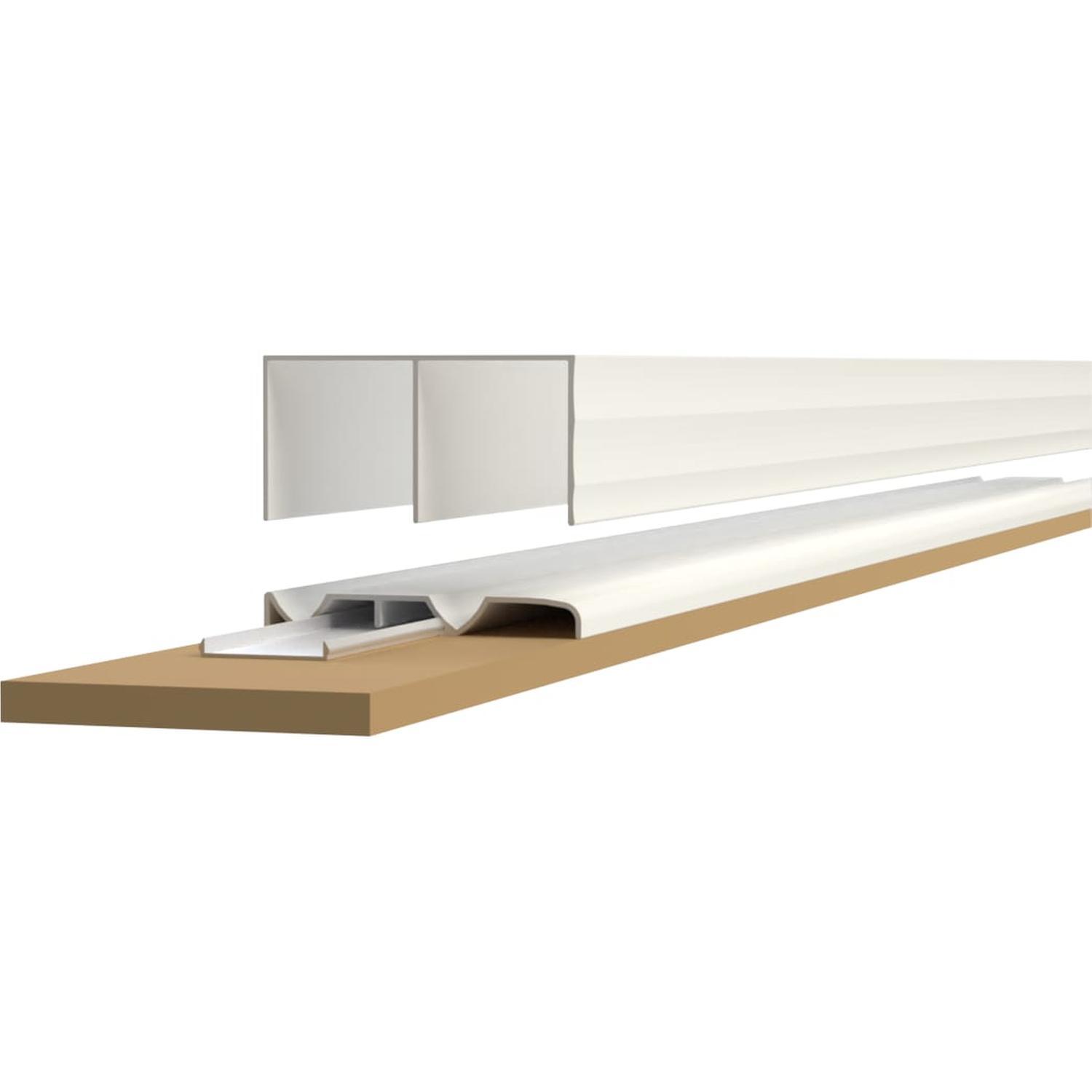 Sliding Wardrobe Doors Track Set 2 Track, 2700mm White
