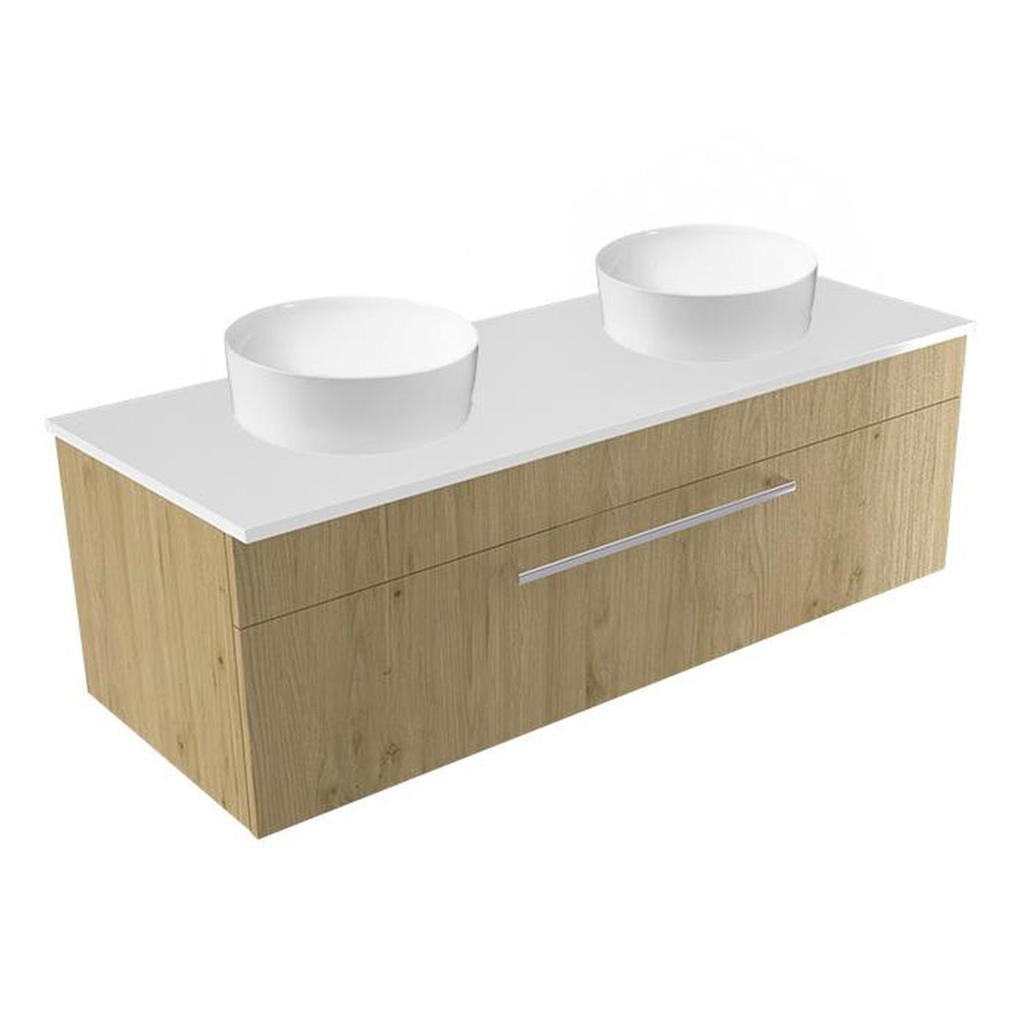 Calais Wall Vanity 1200mm French Oak