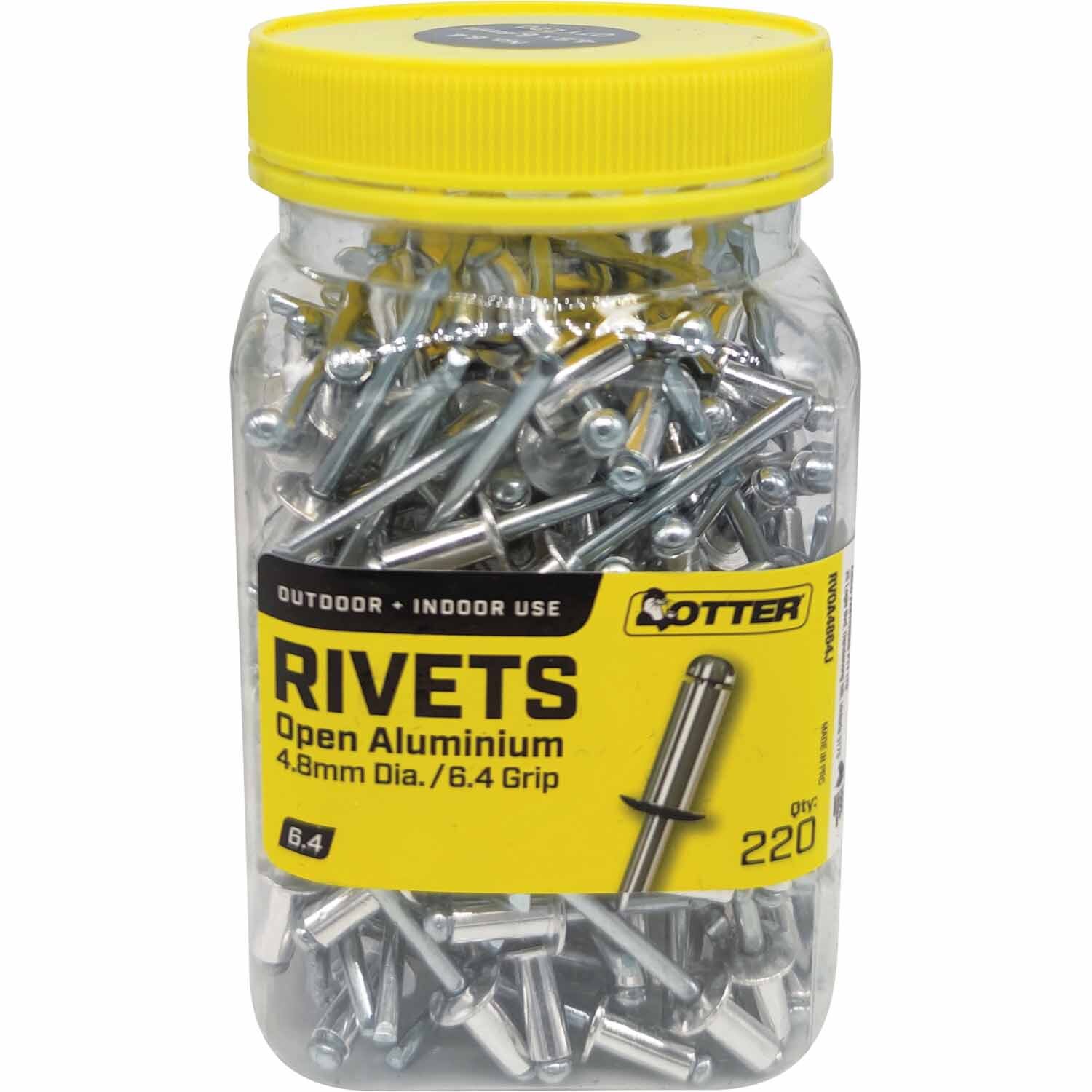 Blind Rivets 6.4 Jar of 220