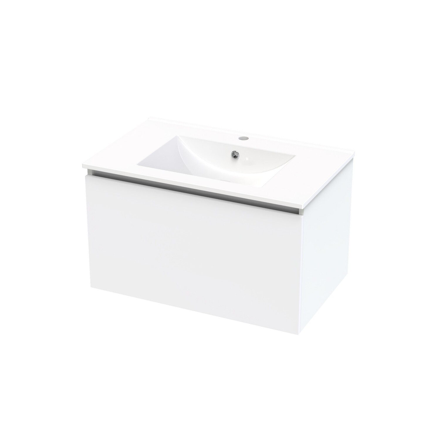 Single Drawer Wall Hung Vanity
