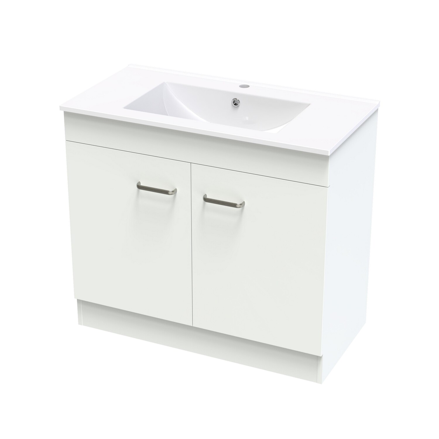 Pacific 900 Door Only Floor White Melamine