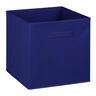 Luxe Fabric Cube H: 330 mm, W: 330 mm, D: 330 mm Blue