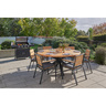 Round Outdoor Dining Setting 7 Piece