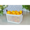 Basket With Handles 10 litre Ivory/Tan