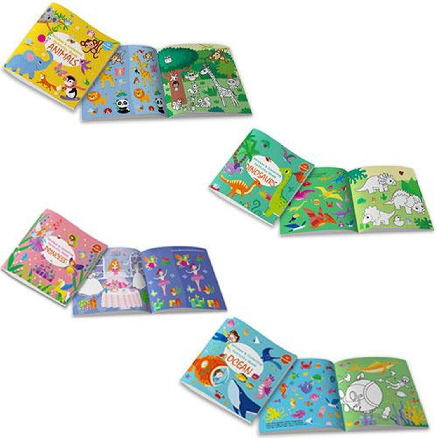 Colouring Activity Book & Stickers 20cm X 20cm