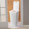 Slim Laundry Hamper  White